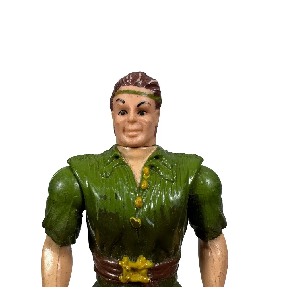 Vintage 1991 TriStar Pictures Peter‎ Pan Action Figure Green Outfit 4.5 Inch